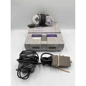 Super Nintendo Entertainment System SNES Console SNS-001 w/ Controller & Cords